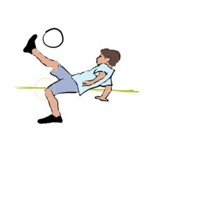El Osgood-Schlatter es más frecuente en los niños que juegan a fútbol.