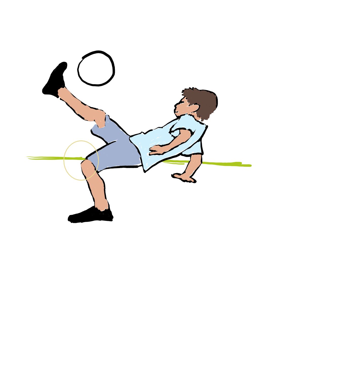 El Osgood-Schlatter es más frecuente en los niños que juegan a fútbol.